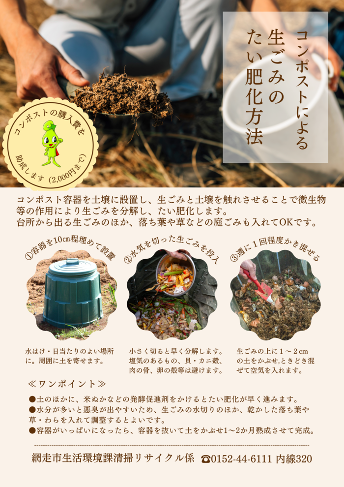 生ごみ堆肥化プロセス説明画像